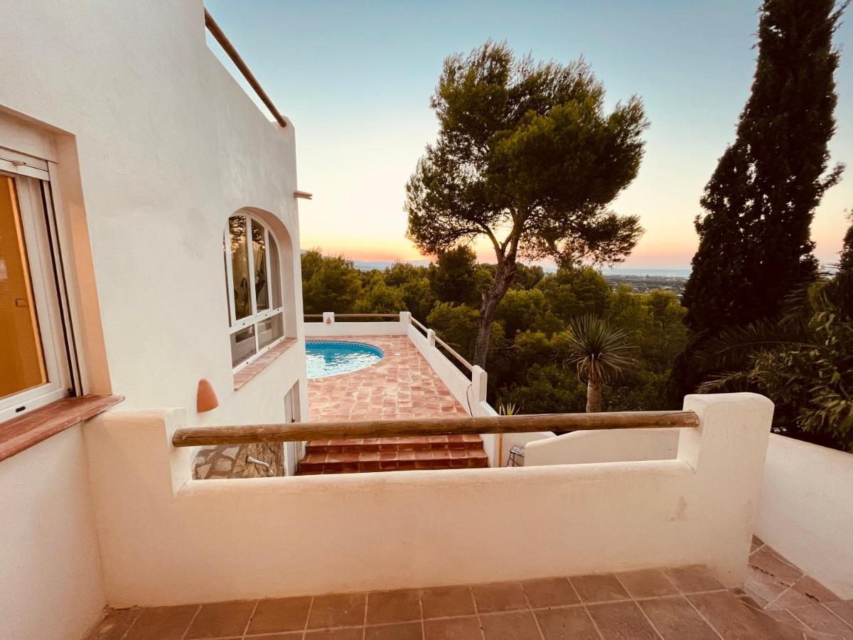 Ibiza Dream Villa Denia, Seaview, Pool, Bbq, Airco, Wifi Kültér fotó